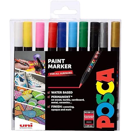 fabric paint metal tip|POSCA Uni PCF.